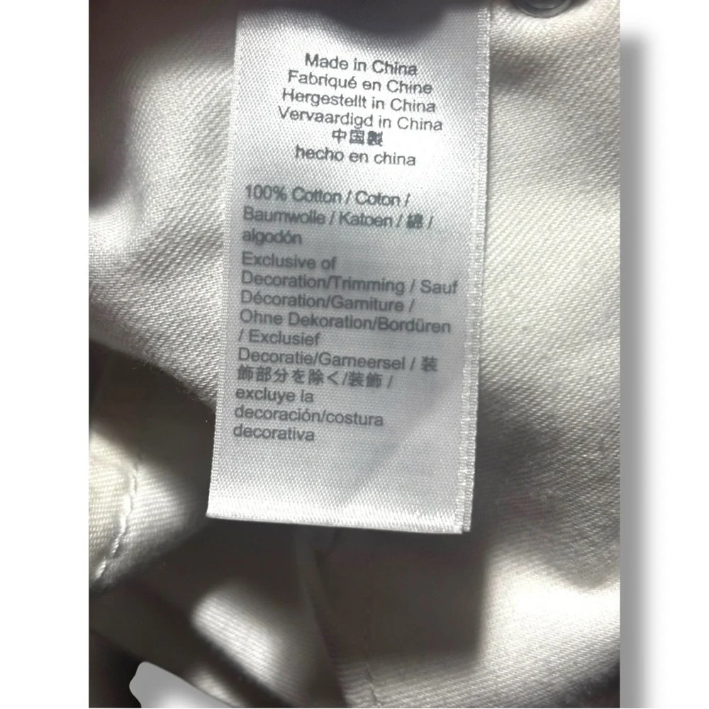 J. Crew White Denim Eyelet Hemline Detail Classic Preppy Feminine Mini Skirt - Picture 8 of 16